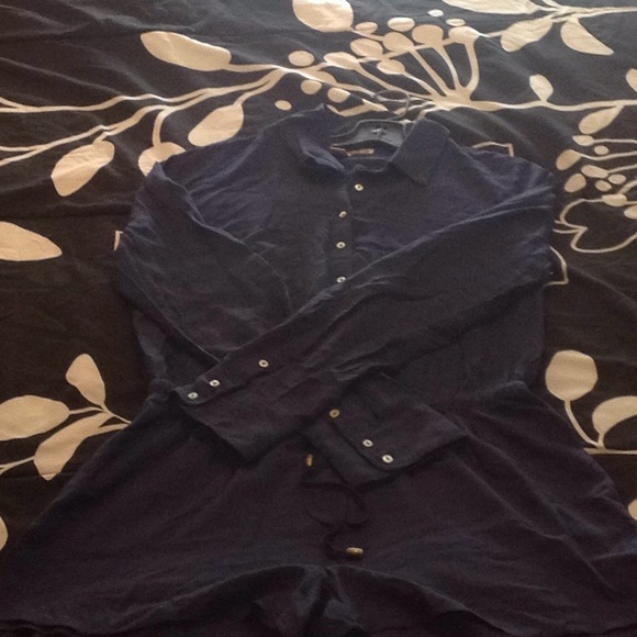 Forever 21 blue romper shorts - Picture 2 of 5